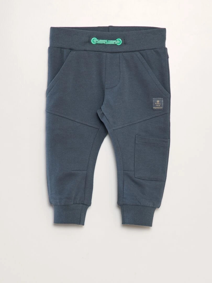 Jogging uni en jersey Gris