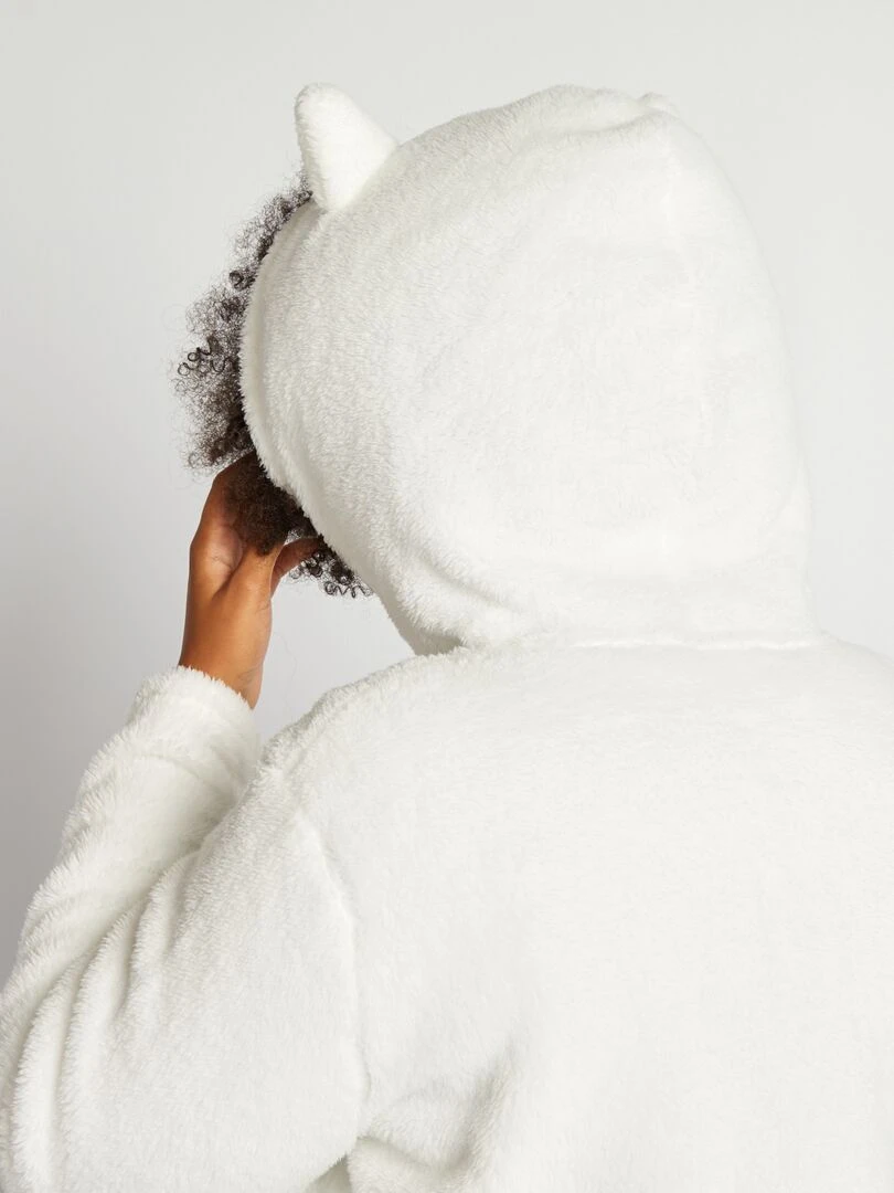 Sweat à capuche   blanc