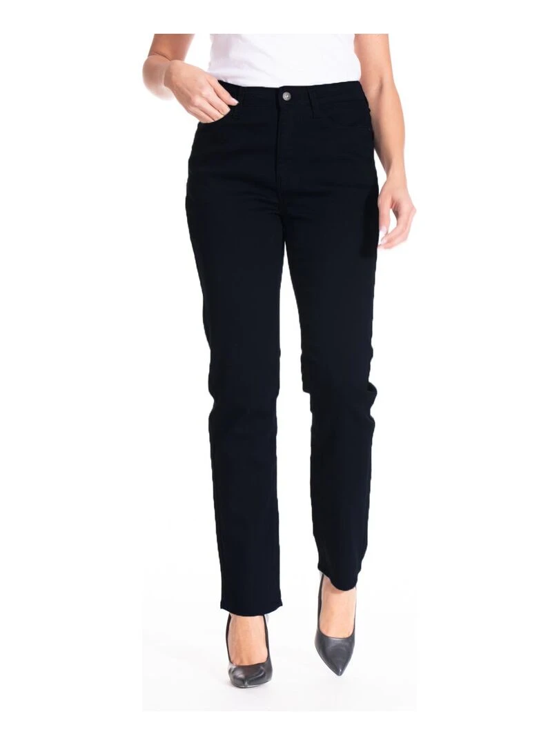Jeans coupe droite denim noir ZEN 'Rica Lewis' Noir