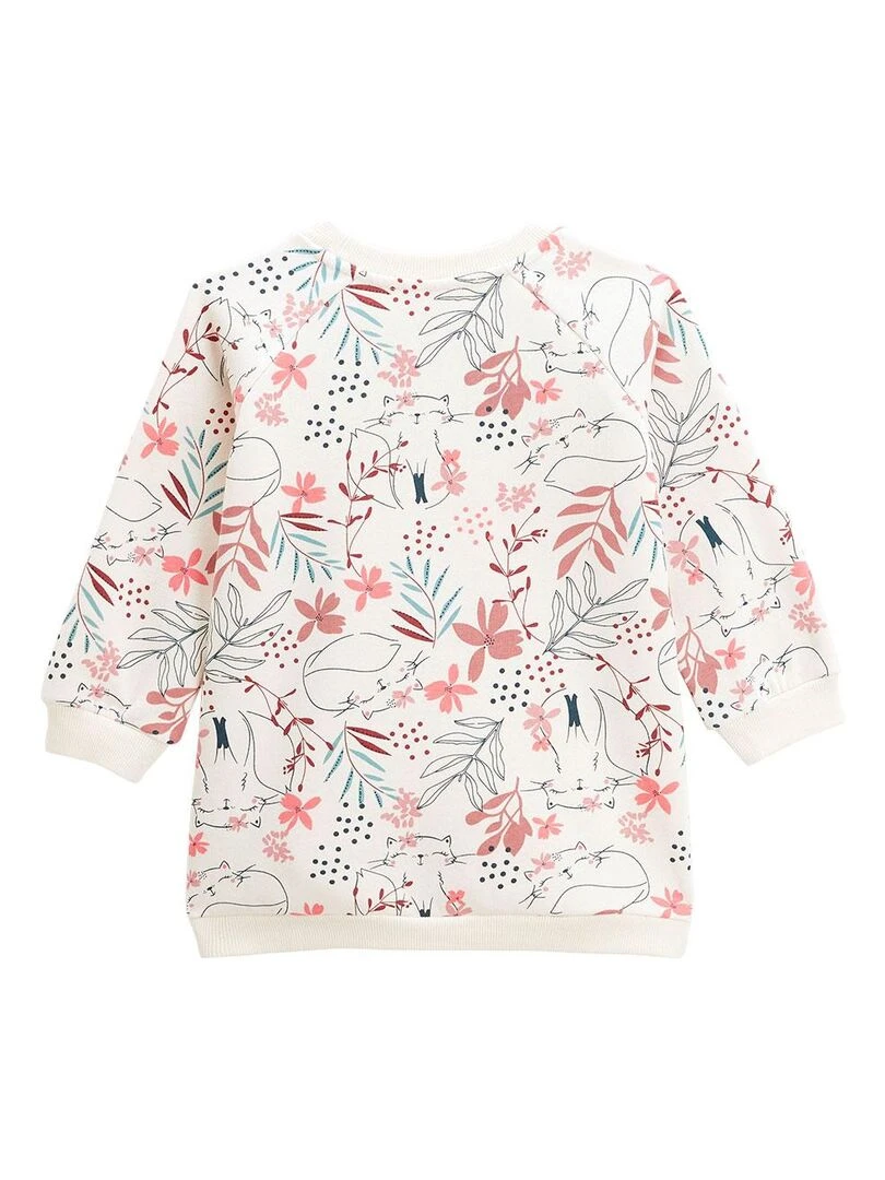 Robe bébé en molleton Rosa Ecru