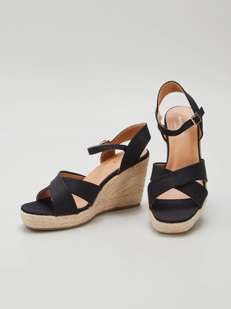 Sandales à talon   Noir
