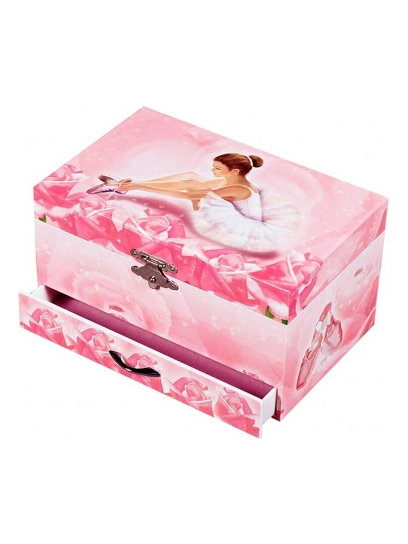 Boîte à bijoux musicale phosphorescente Ballerine rose N/A