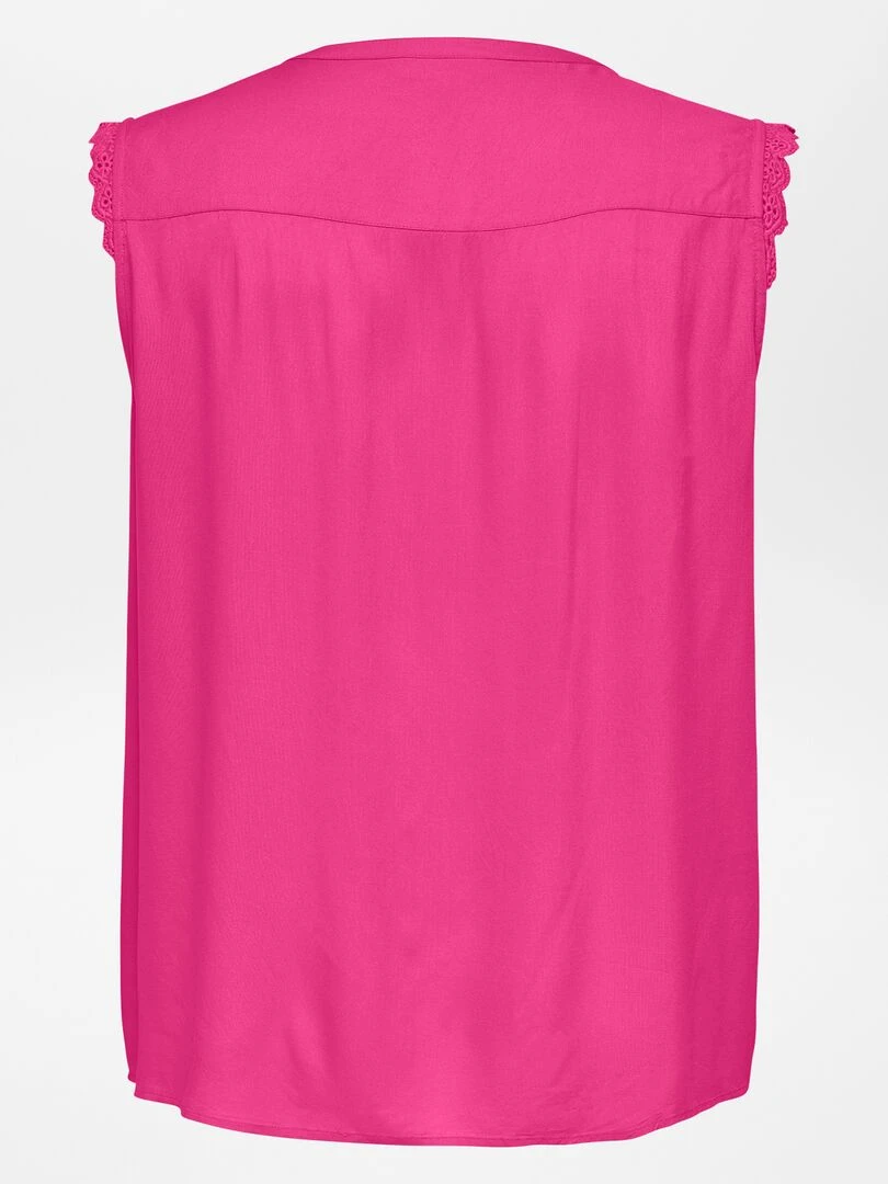 Blouse sans manches unie 'Only'   Rose