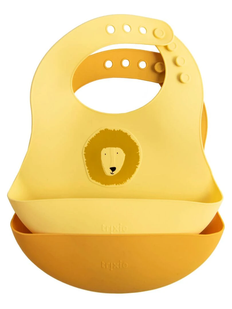 Bavoirs silicone 2pcs MR. LION Jaune