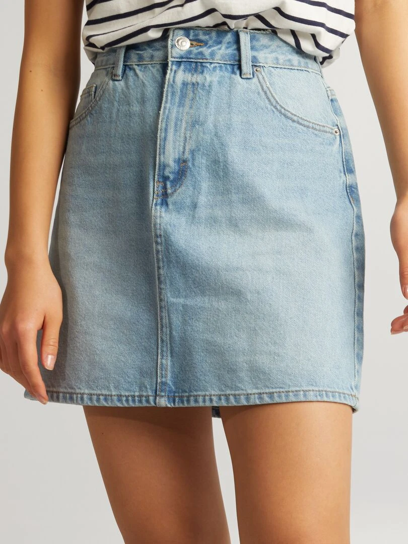 Jupe courte en denim   Double stone