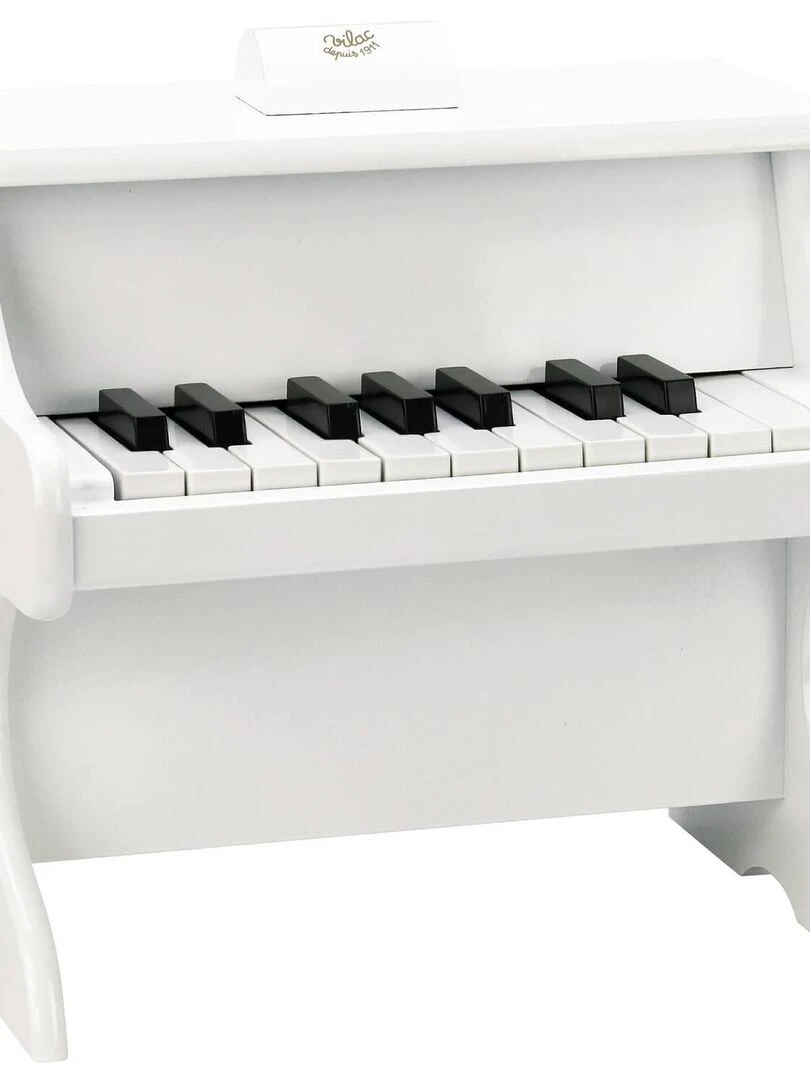 Piano blanc 18 touches avec partition N/A