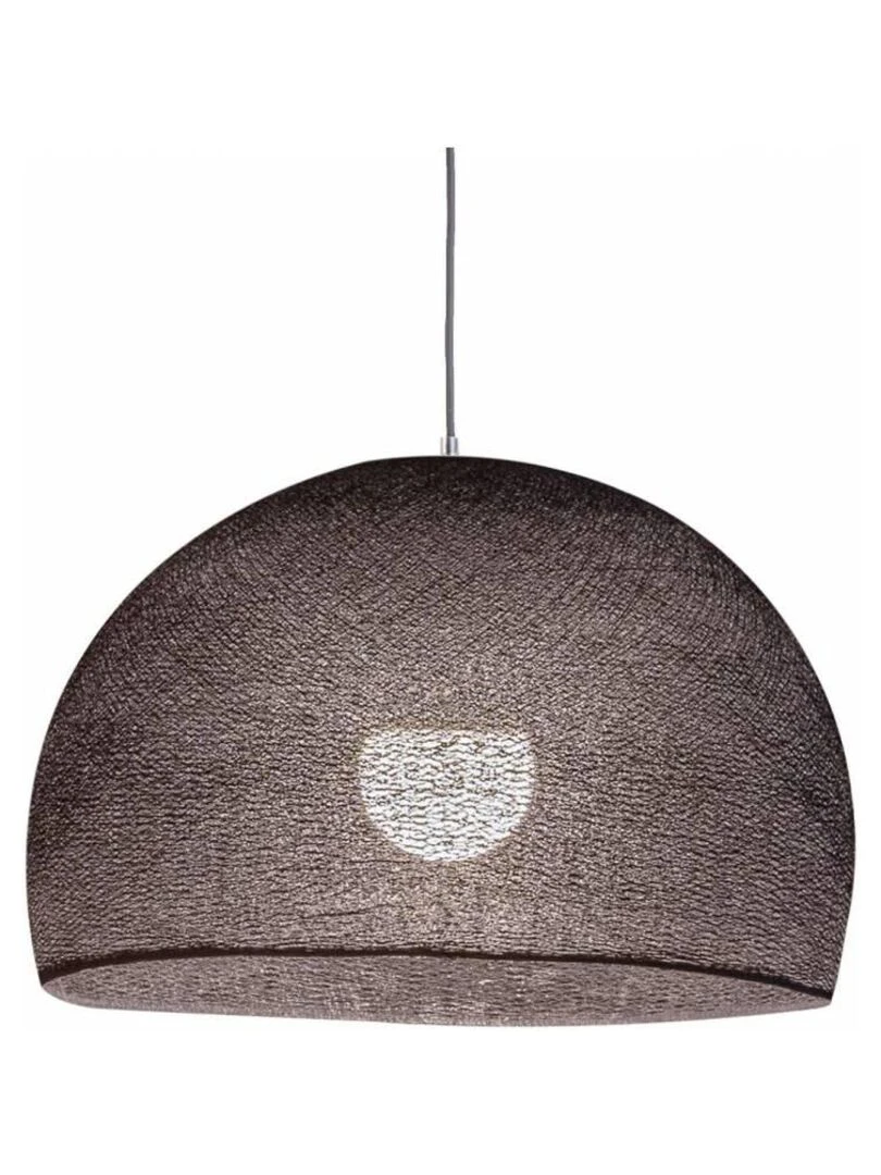 Abat jour coupole anthracite 67 avec suspension simple gris anthracite
