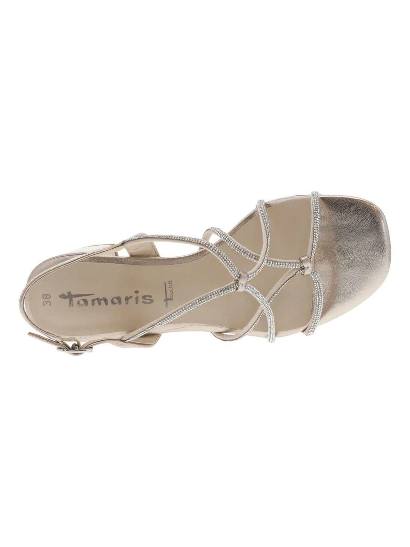 TAMARIS   Nu pieds talon décroché moyen   Gris