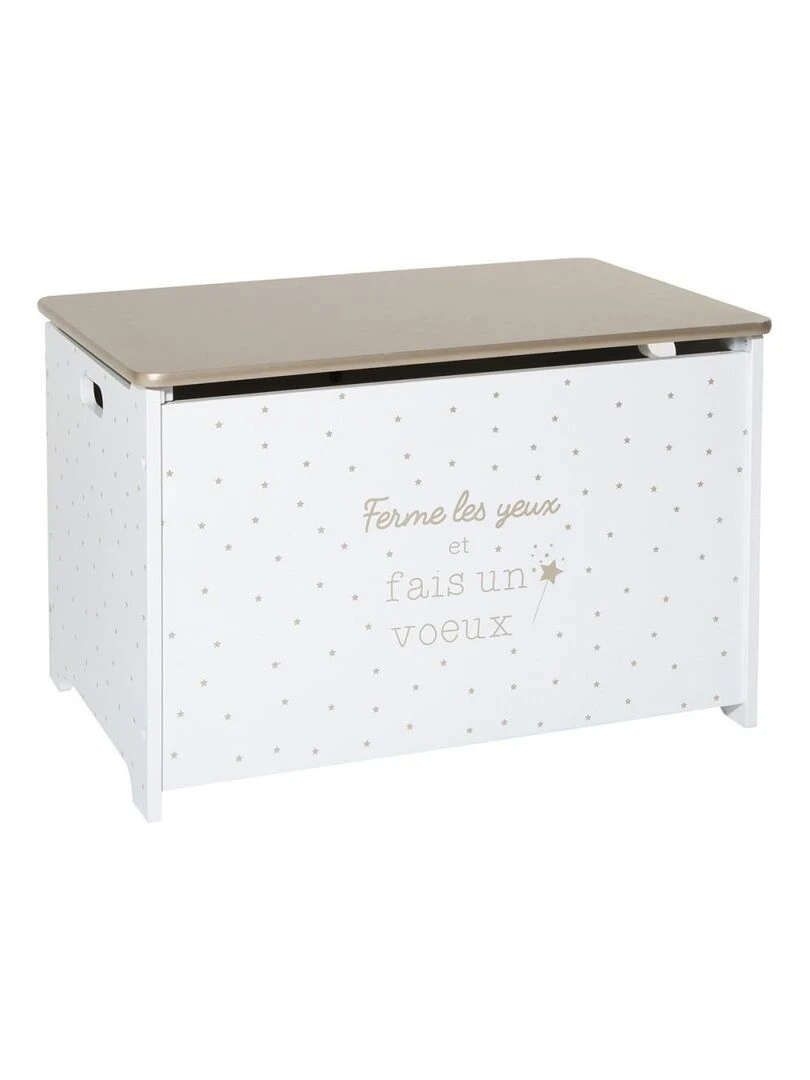 Coffre à jouets doré en bois Multicolore