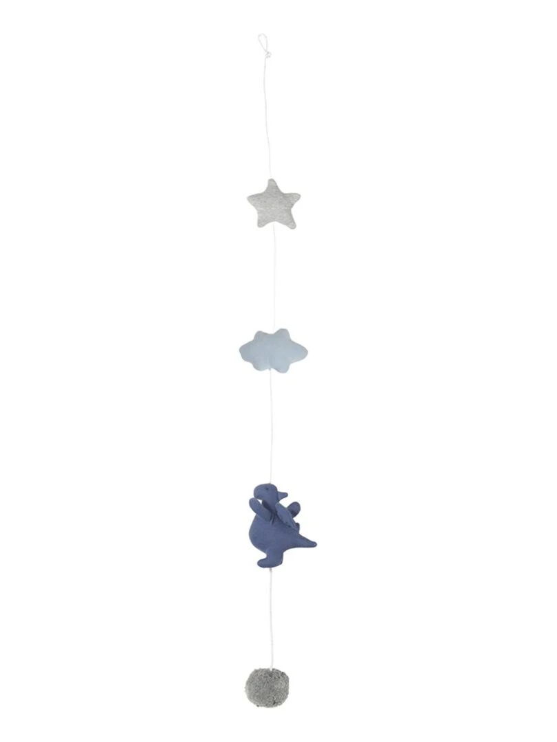 Guirlande en coton jersey dragon 100 cm verticale Bleu