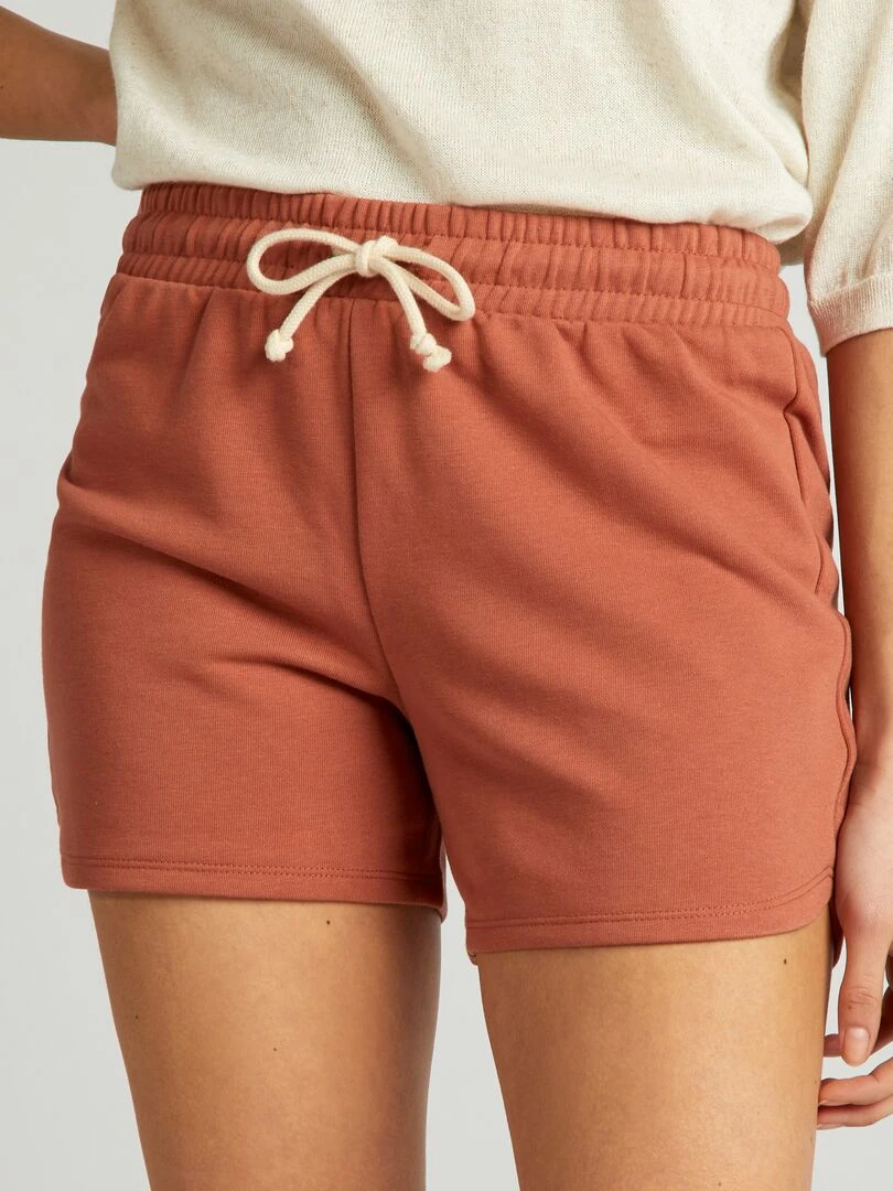 Short de sport Marron