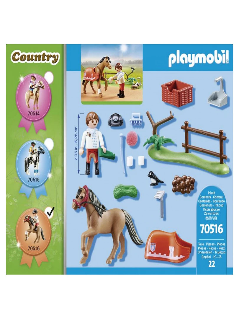 70516 'playmobil' Cavalier Et Poney Connemara   N/A