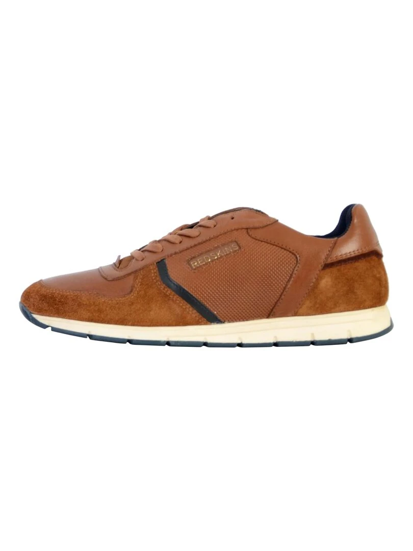 Basket Cuir Redskins Adore Marron
