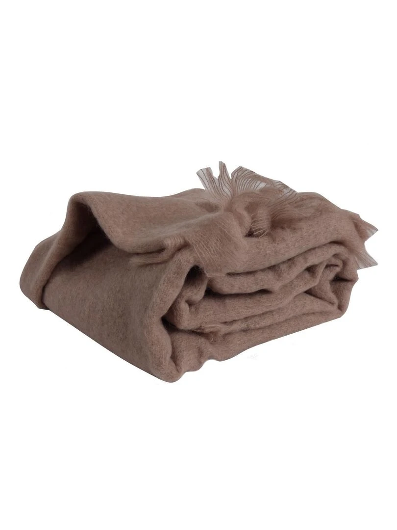 Couverture en 100 % pure Mohair 320g/m2 Taupe