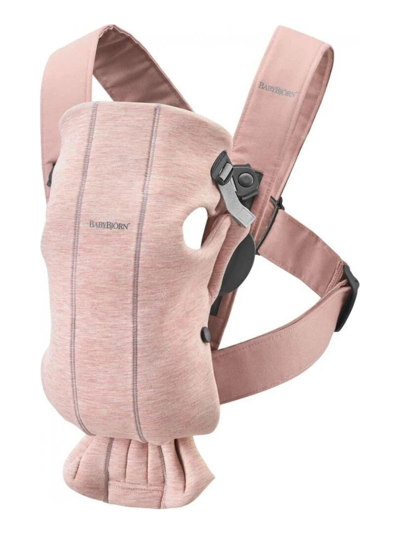 Porte bébé Mini Rose Clair en Jersey 3D Marron