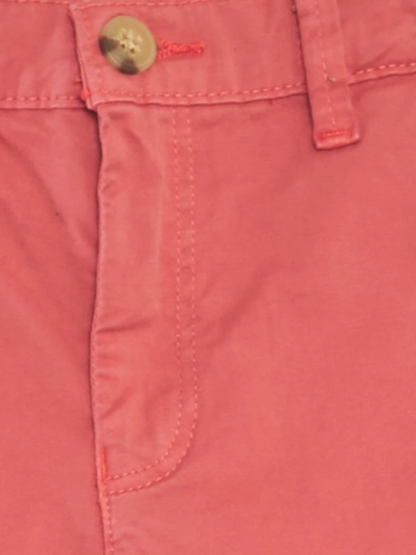 Short chino Rouge