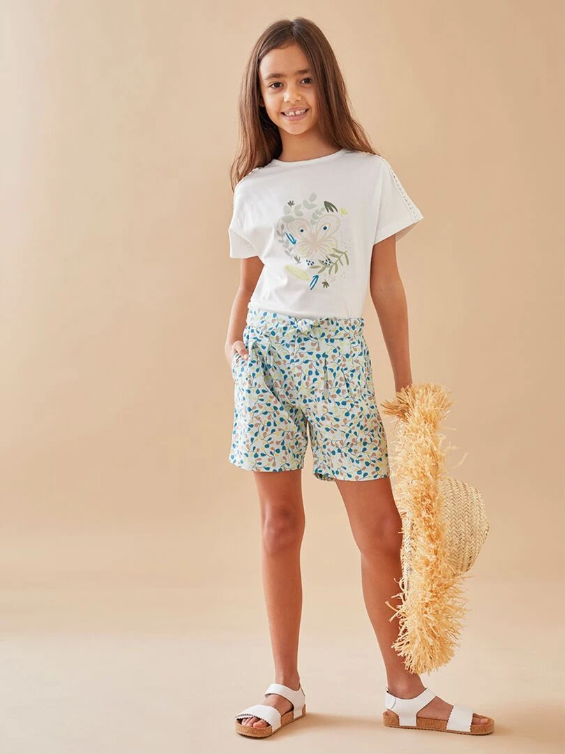 Short à imprimés Noukie's Bleu