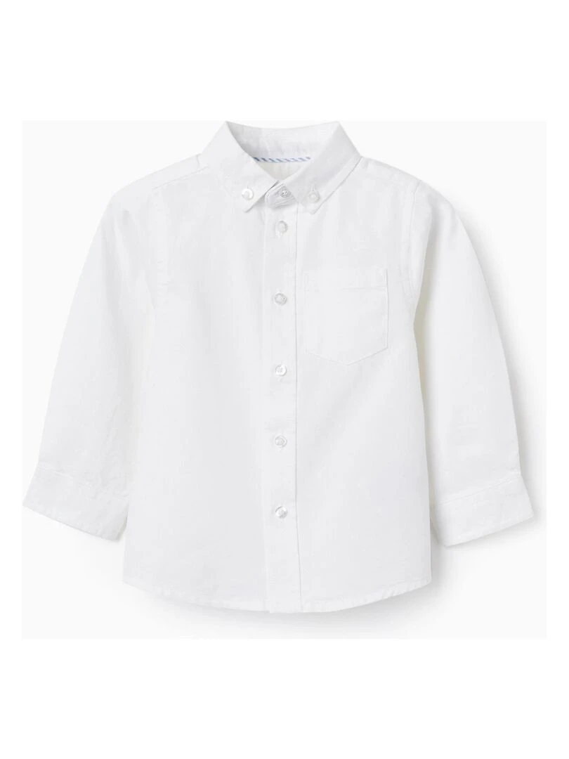 Chemise Classique en Coton pour Bébé Garçon manches longues ALPINE LUXURY Blanc