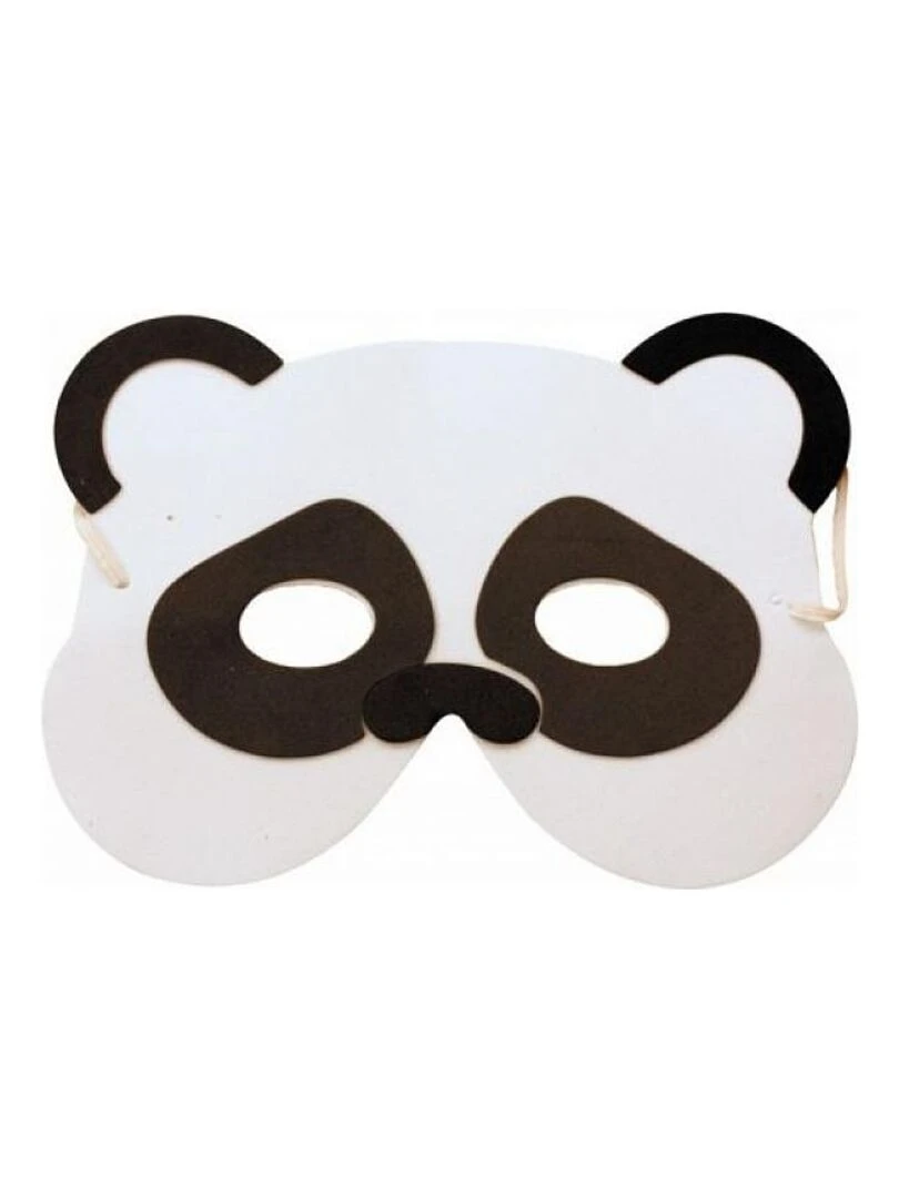 Masque en mousse modele Panda Marron