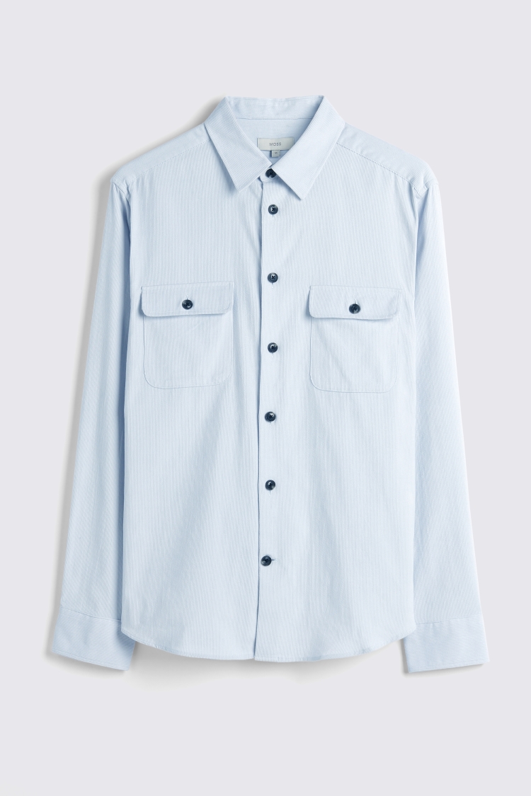 Slim Fit Sky Oxford Shirt   Buy Online at Moss