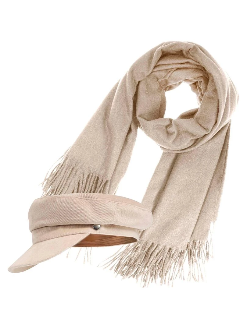 Casquette Gavroche Femme Beige Beige