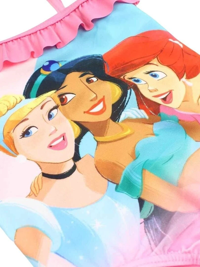 Disney   Maillot De Bain fille imprimé Princesse   Rose fushia