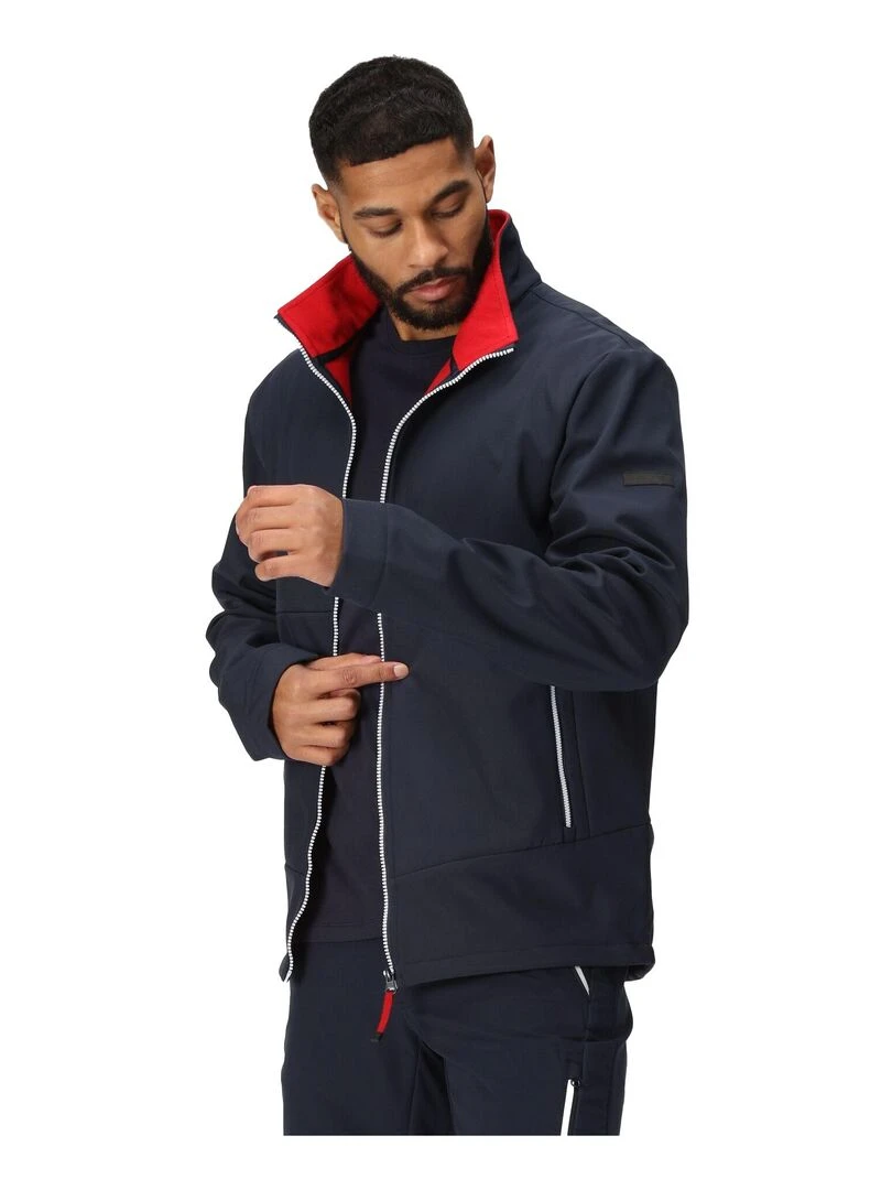 Regatta   Veste softshell DENDRICK   Bleu Rouge