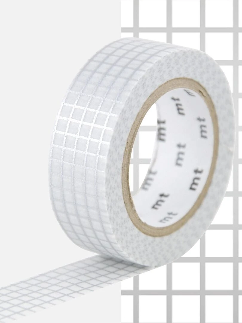 Masking tape quadrillé Argenté 1 5 cm x 7 m N/A