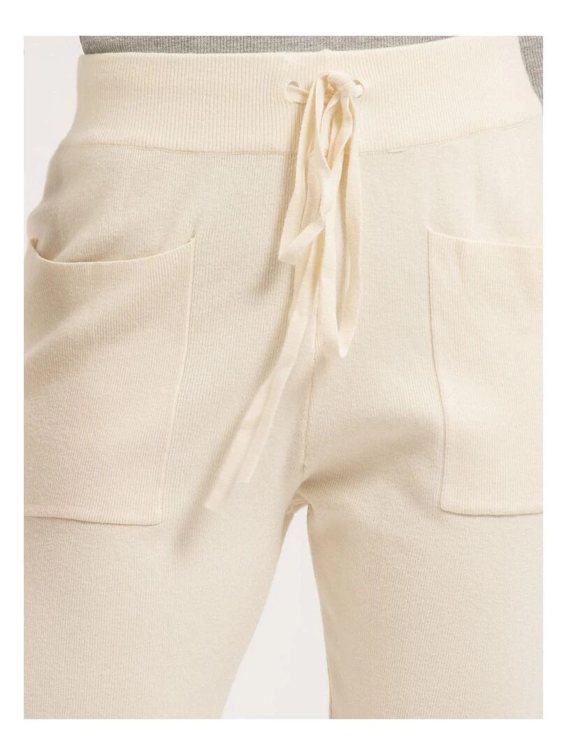 Pantalon jogging en maille ELSA   Beige