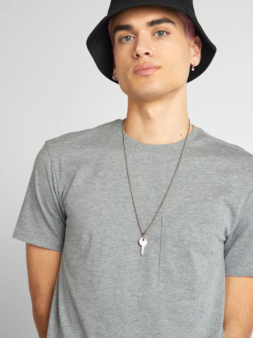 T shirt basique   Gris