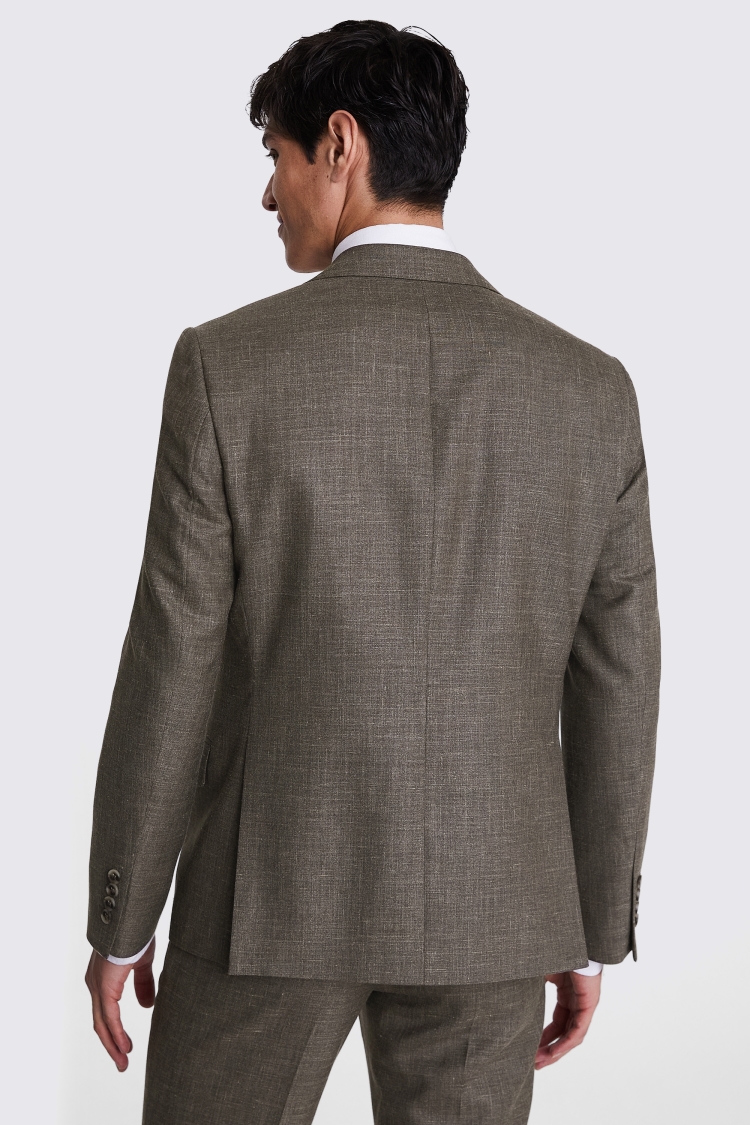 Italian Tailored Fit Brown Jacket   Buy Online at Moss