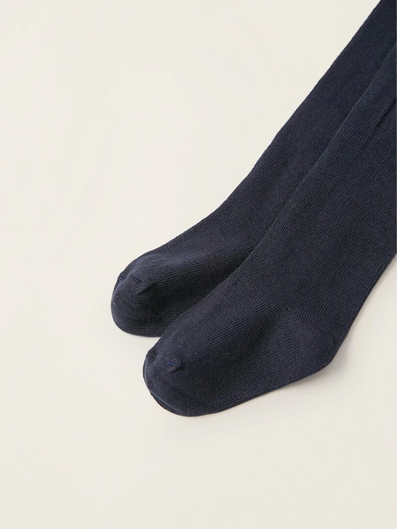 Collants en tricot avec volants pour nouveau né et bébé  ROYALS OFF DUTY   Bleu foncé