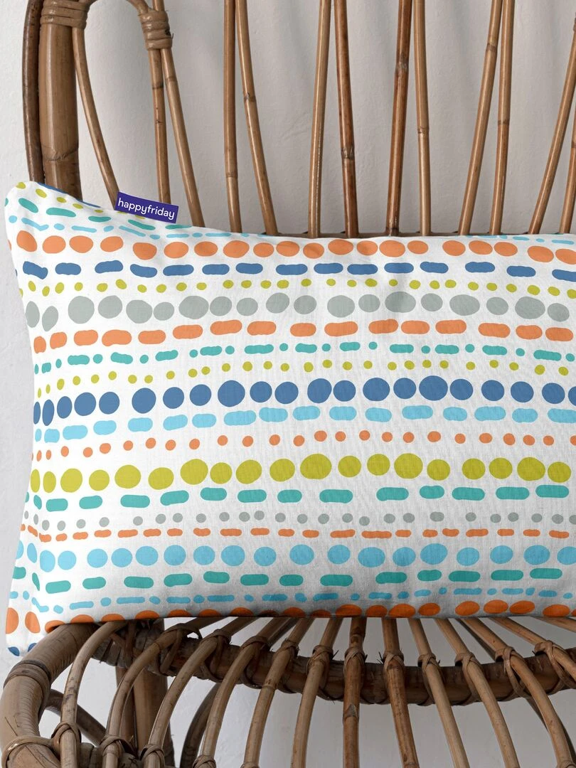 Housse de coussin Holidays "Happyfriday"   Blanc