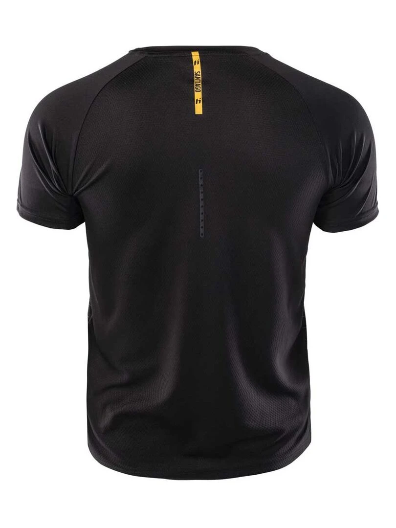 Huari T shirt MONTEROS Noir Jaune