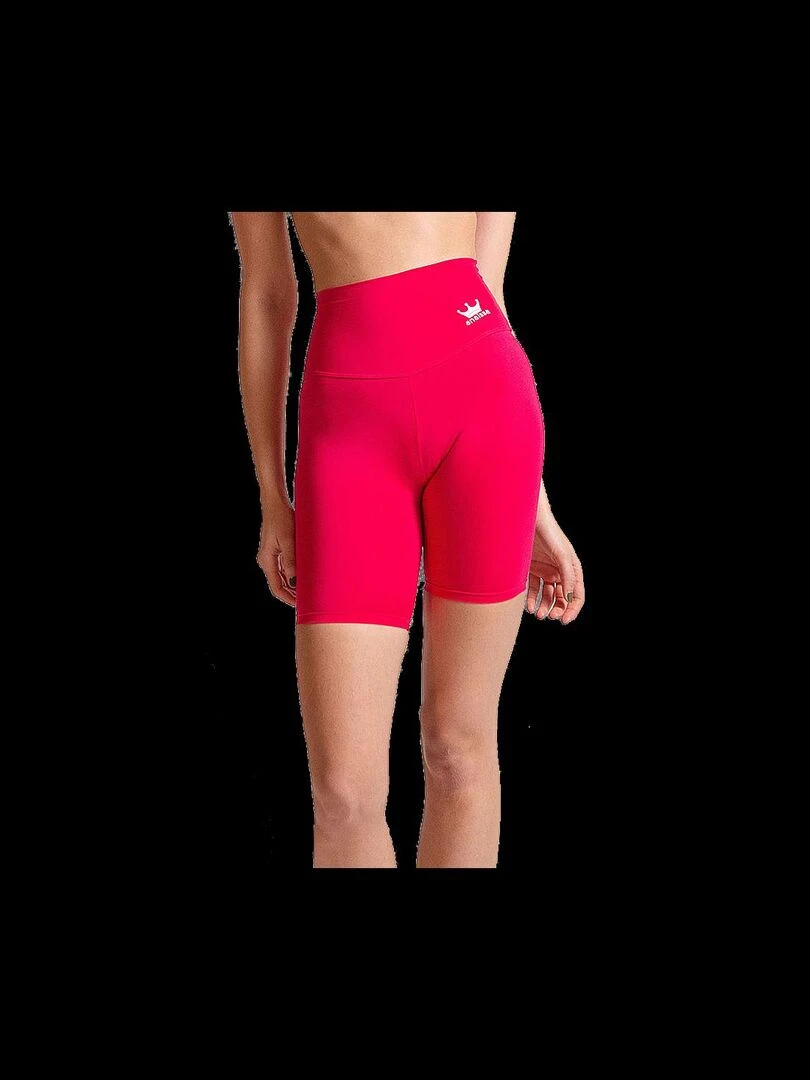 Short Fitness Femme Cardio Taille haute Natura Rose