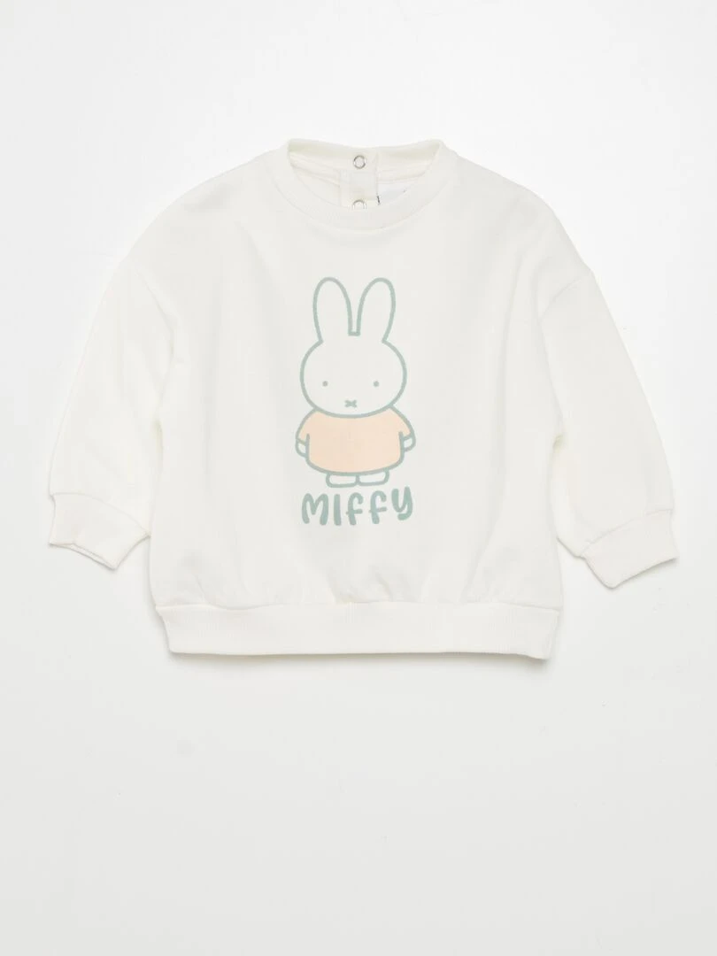 Ensemble sweat 'lapin' + legging 2 pièces Blanc/vert