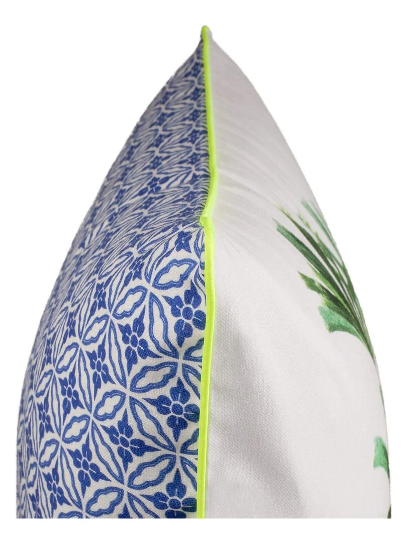 Housse de coussin décoratif Rhapis "Happyfriday"   Blanc
