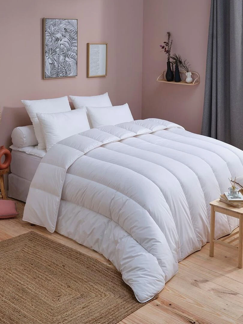 DODO Couette Micro Enveloppante Anti Acariens Tempérée Blanc