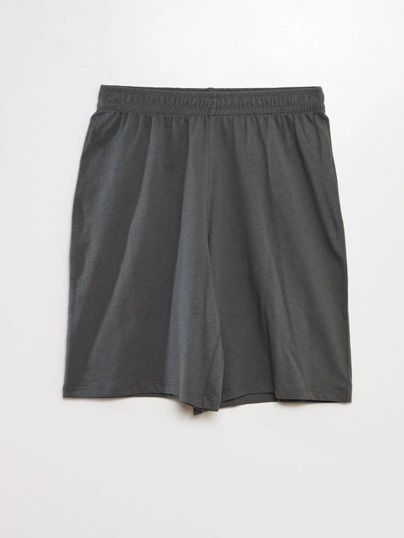 Ensemble pyjama court   2 pièces   GRIS