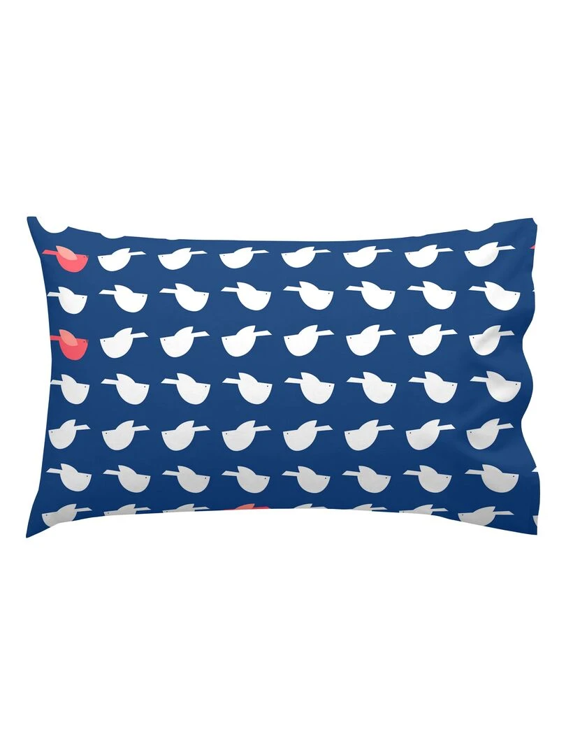 Parure housse de couette 2 pièces Whale Lit Bébé "Happyfriday"   Bleu