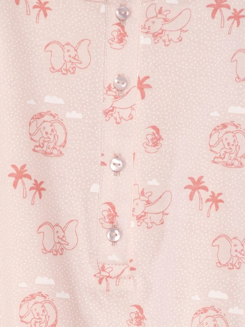 Ensemble bob + barboteuse 'Dumbo' 2 pièces Rose