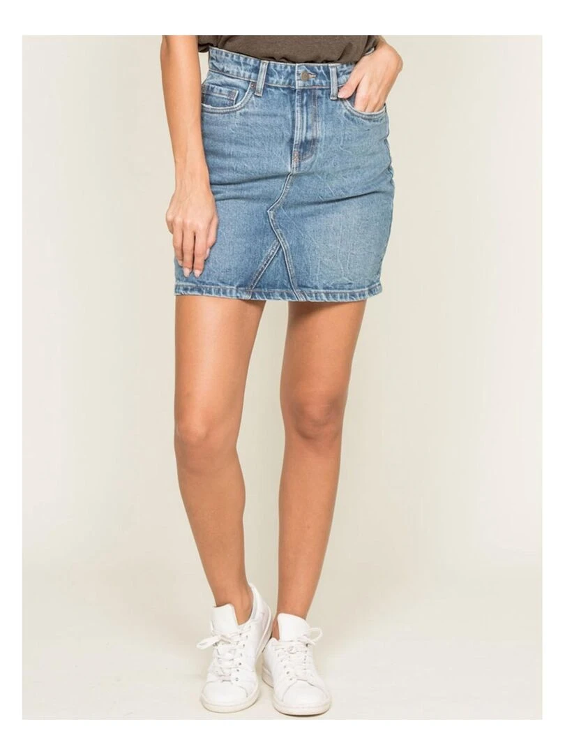 Jupe courte jean XALINE Bleu