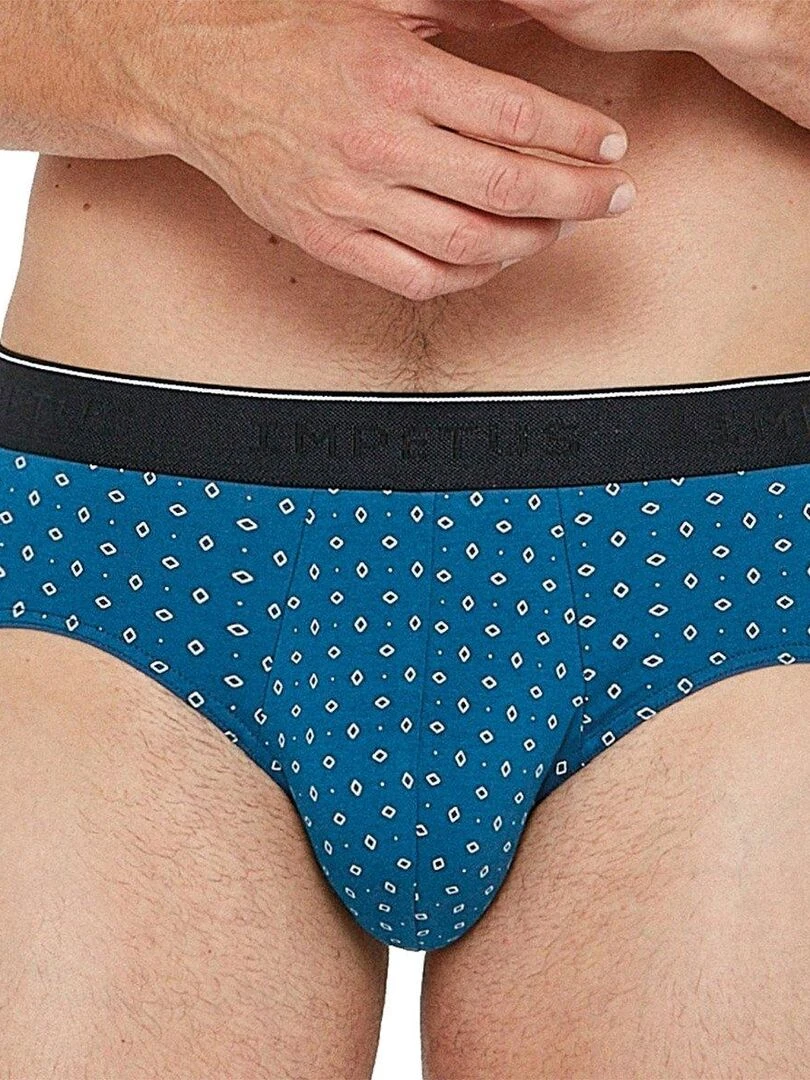 Pack 2 slips en coton Besar Bleu
