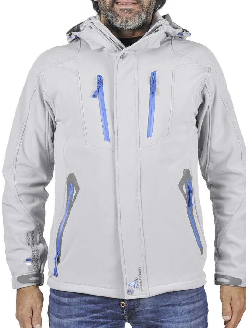 Blouson softshell homme CILO PEAK MOUNTAIN Gris