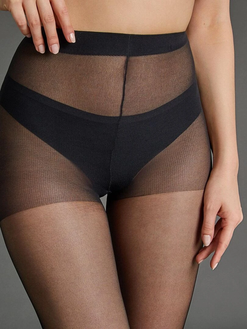 Collant fantaisie 20 deniers Rosita   RougeGorge Lingerie   Noir