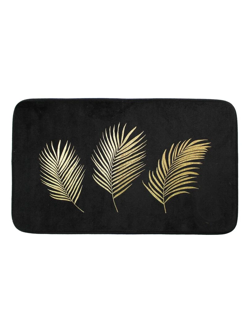 Tapis de bain Orbelles Noir Noir Doré