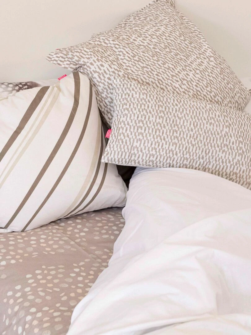 Housse de coussin décoratif Strelitzia "Happyfriday"   Blanc