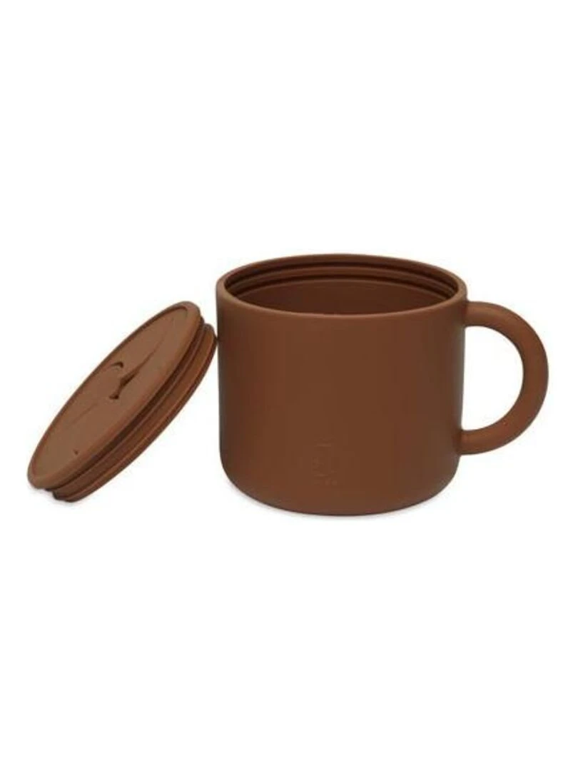 Gobelet à goûter avec couvercle Silicone Caramel   Jollein   Marron