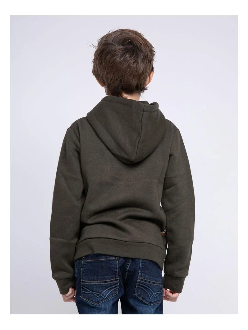 Sweat capuche WASKAL J Kaki