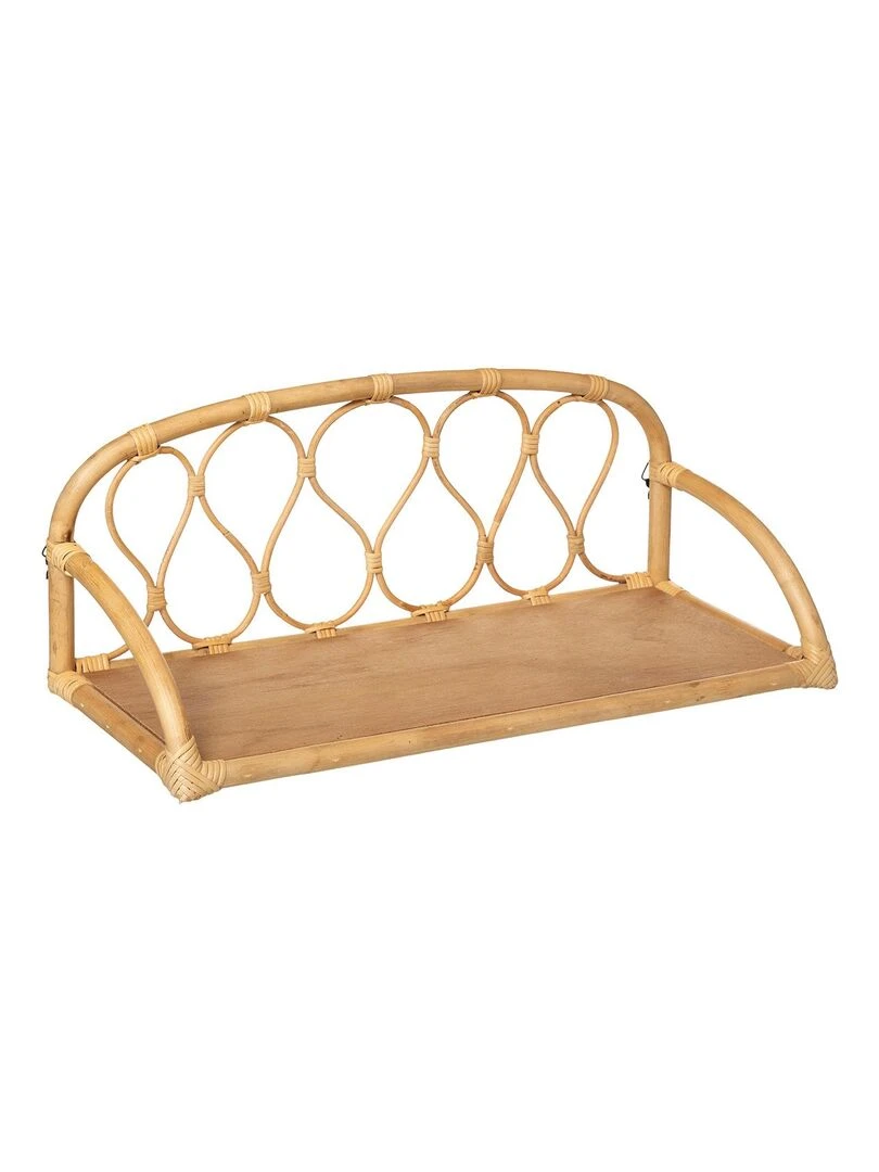 Étagère murale rotin Beige